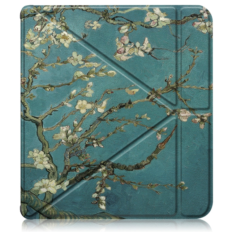 For Kobo Libra Colour 2024 Solid Color Deformation TPU Leather Smart Tablet Case