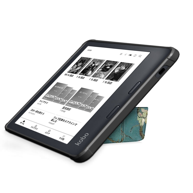 For Kobo Libra Colour 2024 Solid Color Deformation TPU Leather Smart Tablet Case