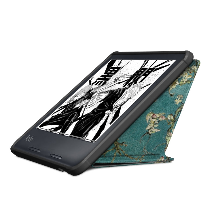 For Kobo Libra Colour 2024 Solid Color Deformation TPU Leather Smart Tablet Case