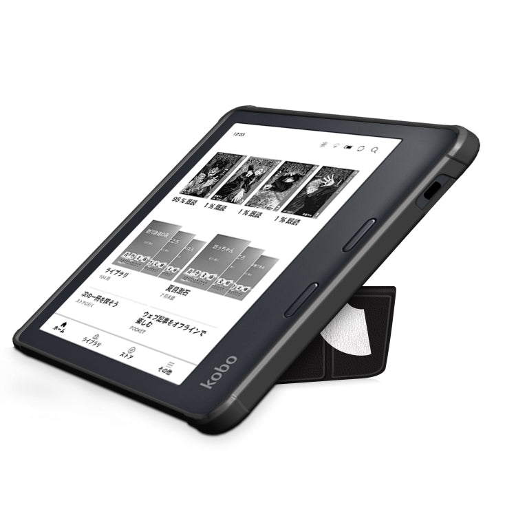 For Kobo Libra Colour 2024 Solid Color Deformation TPU Leather Smart Tablet Case