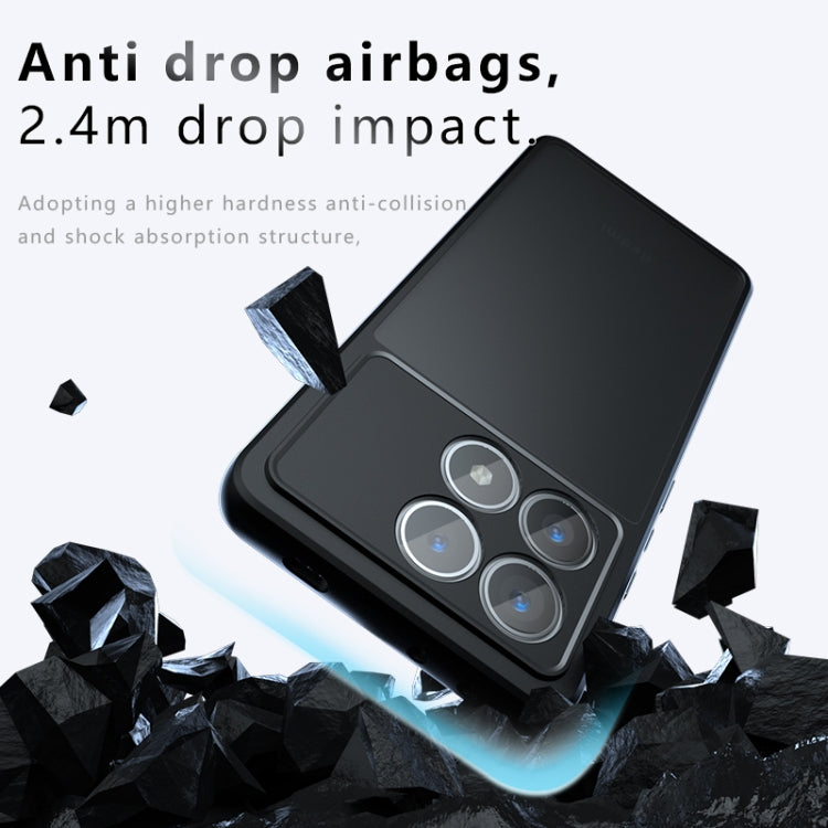 For Xiaomi Poco F6 Pro Armor Precise Hole PC Hybrid TPU Phone Case - Transparent