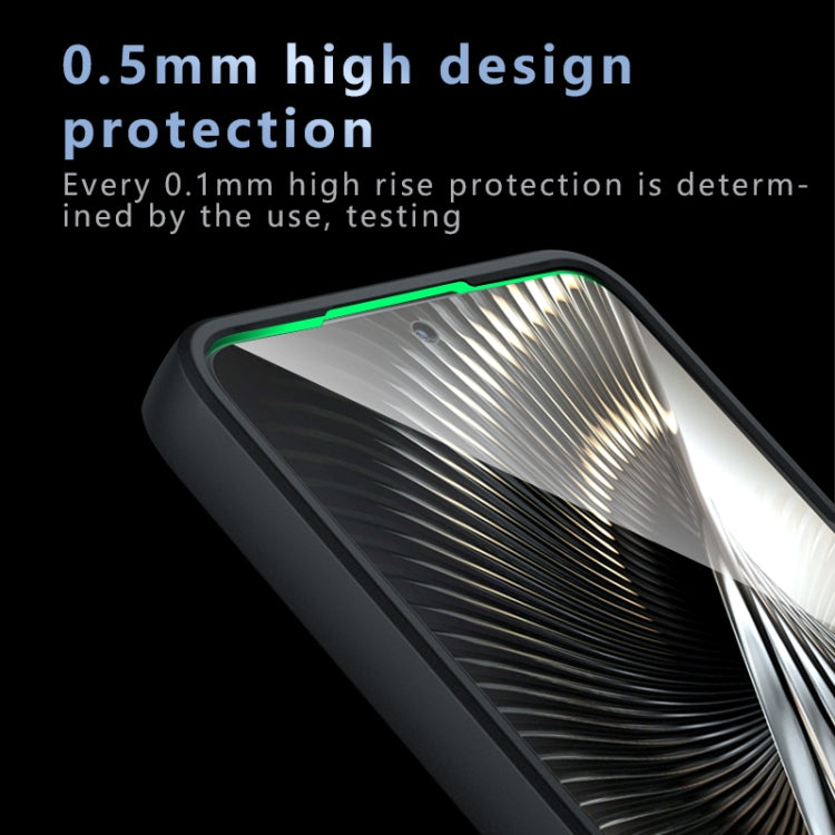 For Xiaomi Poco F6 Armor Precise Hole PC Hybrid TPU Phone Case - Transparent