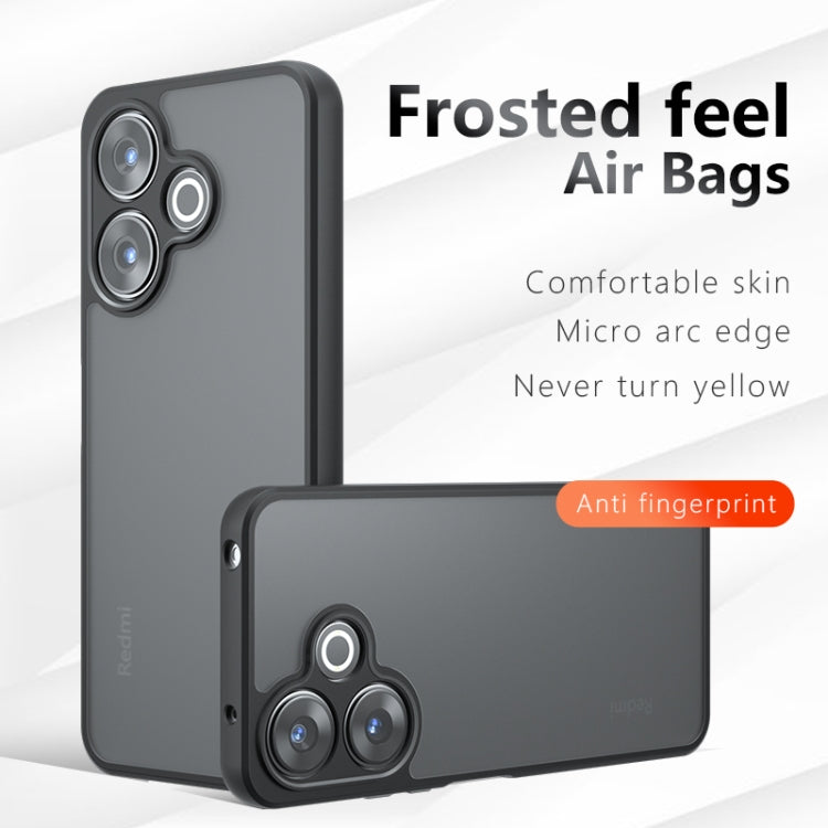 For Xiaomi Poco M6 4G Armor Precise Hole PC Hybrid TPU Phone Case - Transparent