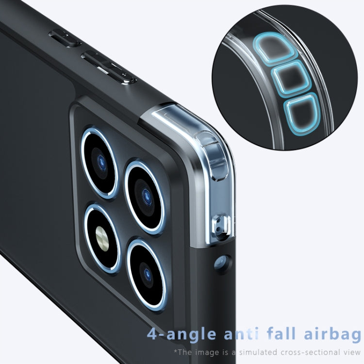 For Xiaomi 14T Pro Armor Precise Hole PC Hybrid TPU Phone Case - Transparent