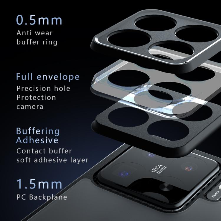 For Xiaomi 15S Pro Armor Precise Hole PC Hybrid TPU Phone Case - Transparent