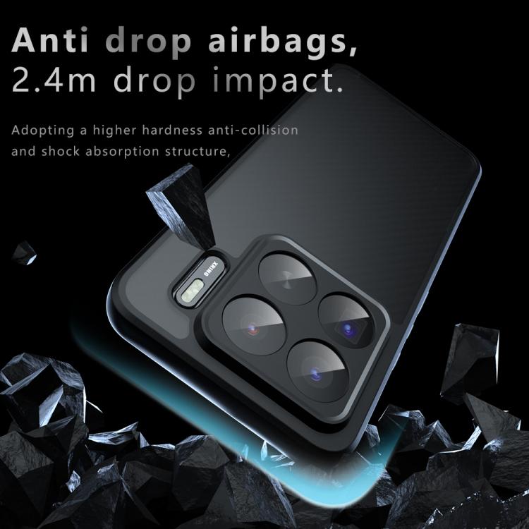 For Xiaomi 15S Pro Armor Precise Hole PC Hybrid TPU Phone Case - Transparent