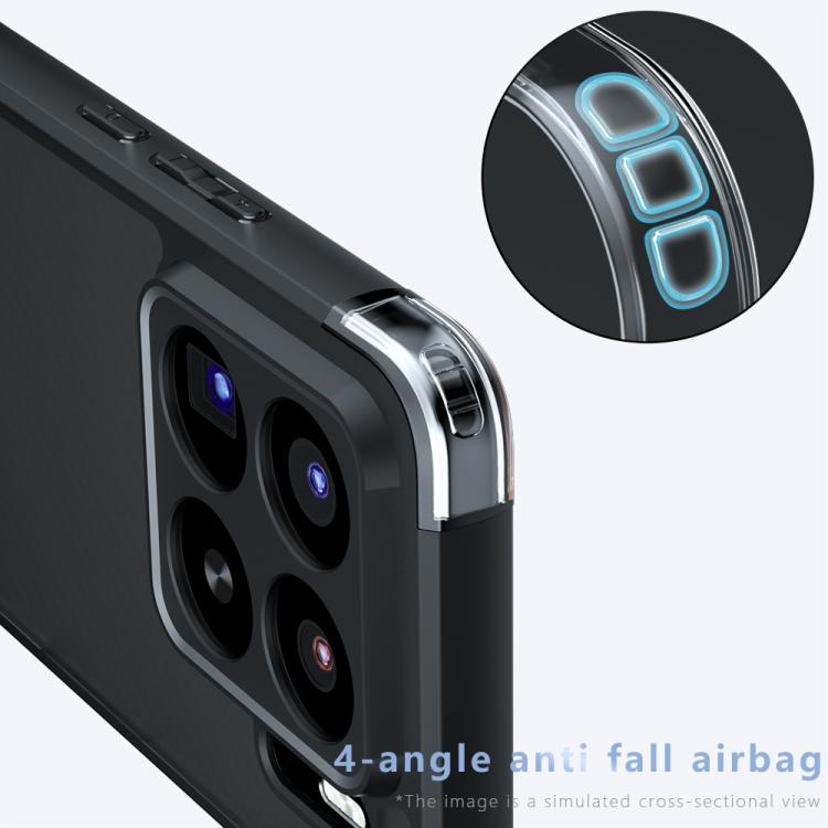 For Xiaomi 15S Pro Armor Precise Hole PC Hybrid TPU Phone Case - Transparent