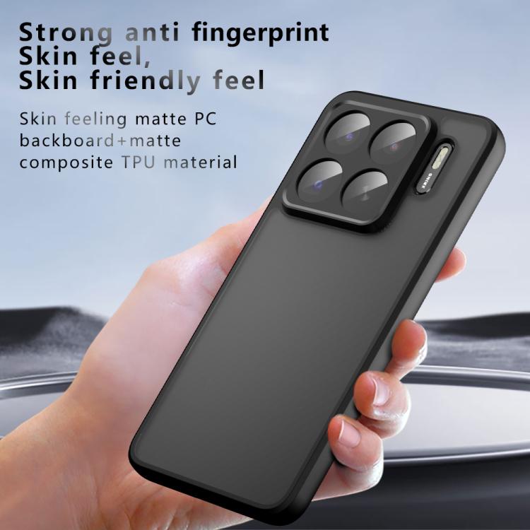 For Xiaomi 15S Pro Armor Precise Hole PC Hybrid TPU Phone Case - Transparent