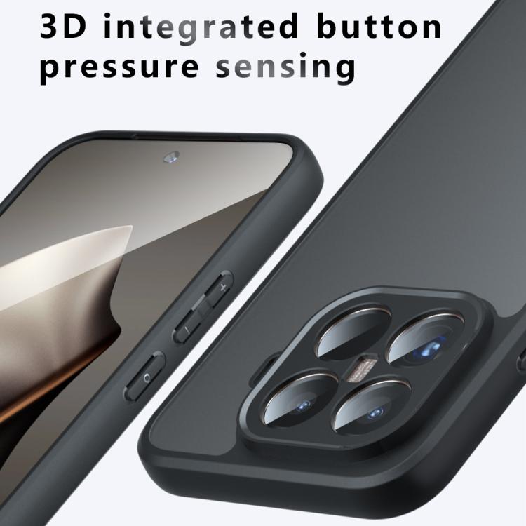For Xiaomi 15T Pro 5G Armor Precise Hole PC Hybrid TPU Phone Case - Transparent