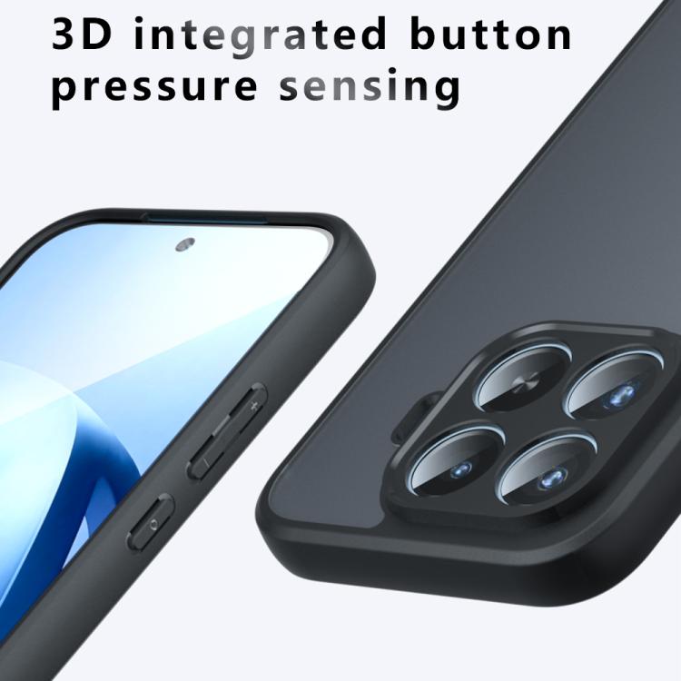 For Xiaomi 17T Pro 5G Armor Precise Hole PC Hybrid TPU Phone Case - Transparent