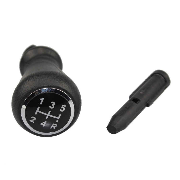 For Citroen C4 / Peugeot 307 Car Gear Lever Knob Leather Gear Shift Knob, with Converter - Black