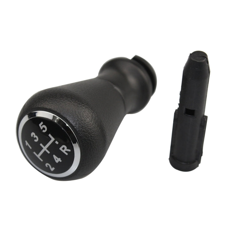 For Citroen C4 / Peugeot 307 Car Gear Lever Knob Leather Gear Shift Knob, with Converter - Black
