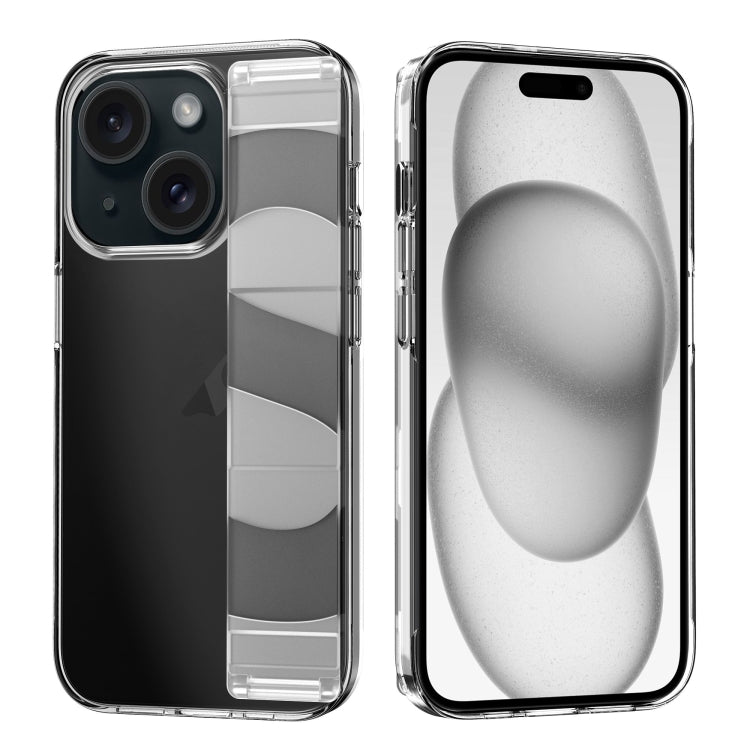 For iPhone 15 Silicone Wristband Holder Phone Case