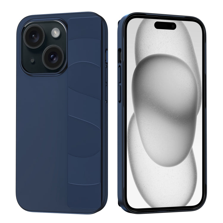 For iPhone 15 Plus Silicone Wristband Holder Phone Case