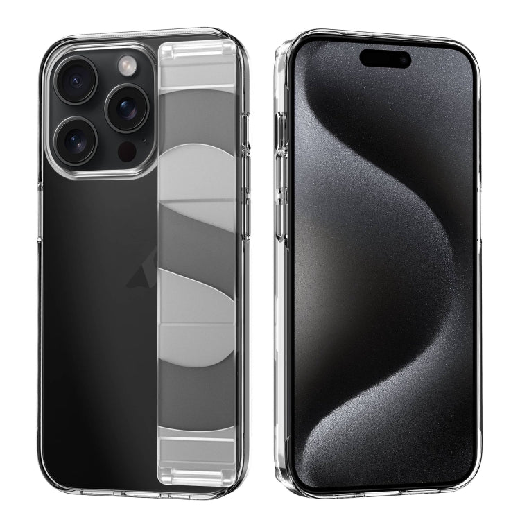 For iPhone 15 Pro Silicone Wristband Holder Phone Case