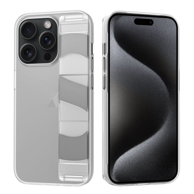 For iPhone 15 Pro Silicone Wristband Holder Phone Case