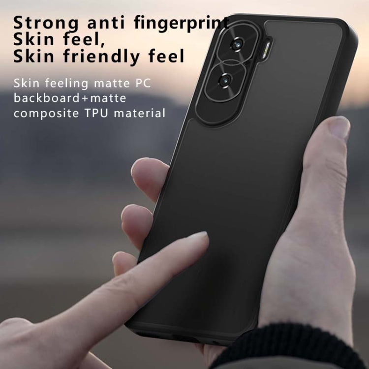 For Honor X50i Armor Big Pore PC Hybrid TPU Phone Case - Frosted Black