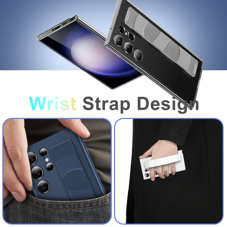 For Samsung Galaxy S23+ 5G Silicone Wristband Holder Phone Case