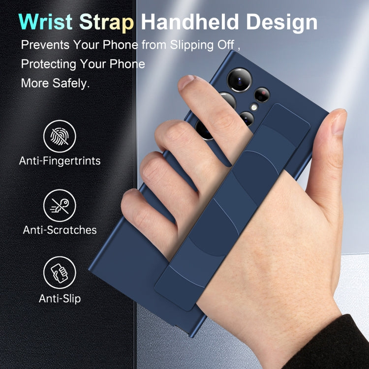 For Samsung Galaxy S24 Ultra 5G Silicone Wristband Holder Phone Case