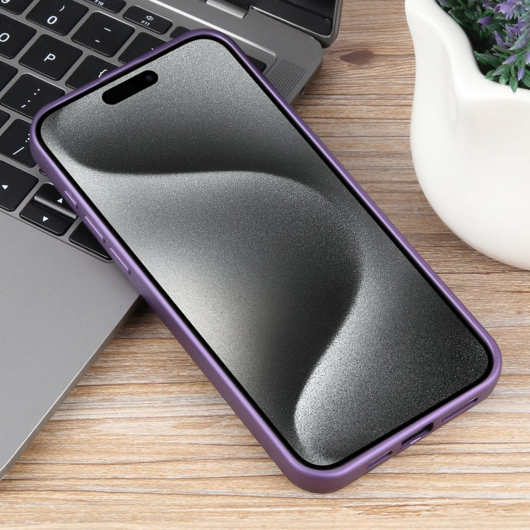 For iPhone 15 Pro Max Pure Color Honeycomb Aromatherapy MagSafe Phone Case