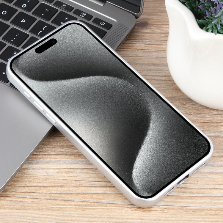 For iPhone 15 Pro Pure Color Honeycomb Aromatherapy MagSafe Phone Case