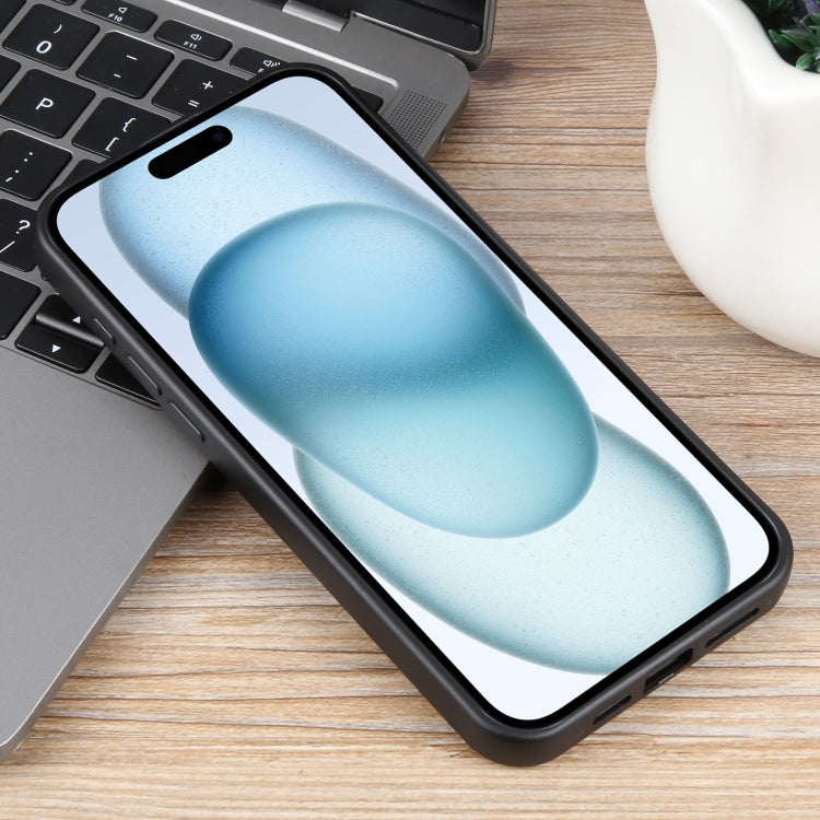 For iPhone 15 Pure Color Honeycomb Aromatherapy MagSafe Phone Case