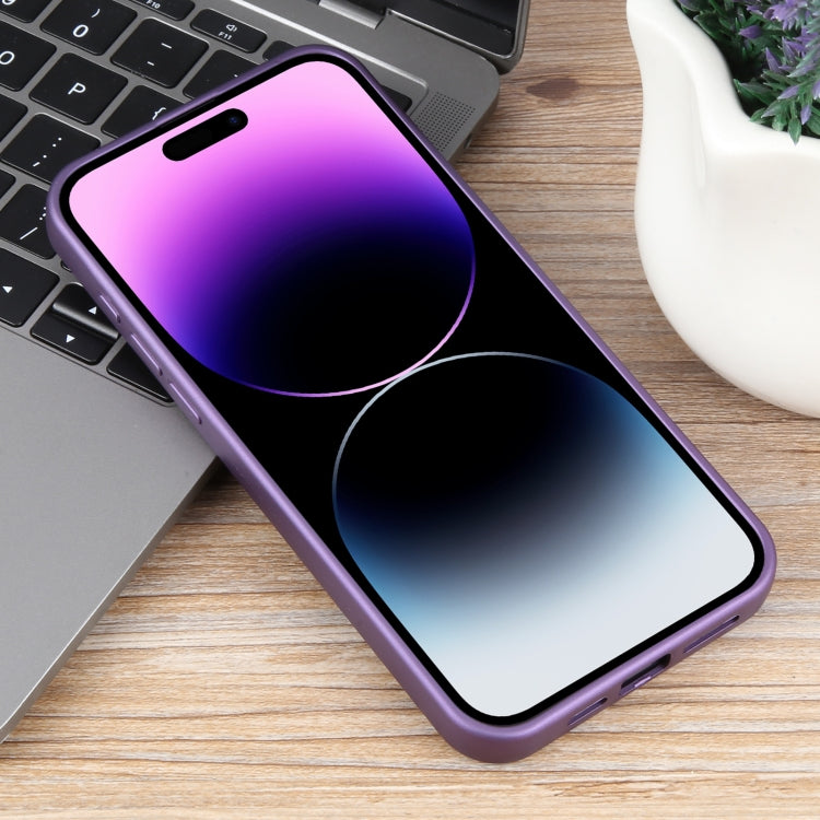 For iPhone 14 Pro Max Pure Color Honeycomb Aromatherapy MagSafe Phone Case