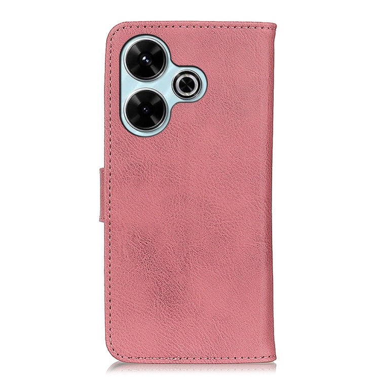 For Xiaomi Redmi 13 4G KHAZNEH Cowhide Texture Horizontal Flip Leather Phone Case