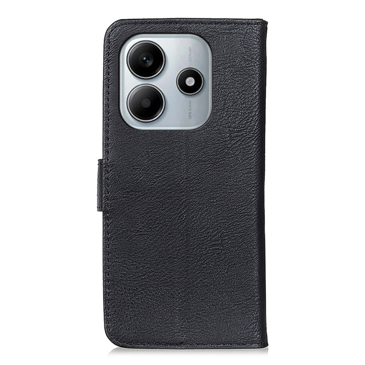 For Redmi Note 14 4G 163.25mm KHAZNEH Cowhide Texture Horizontal Flip Leather Phone Case