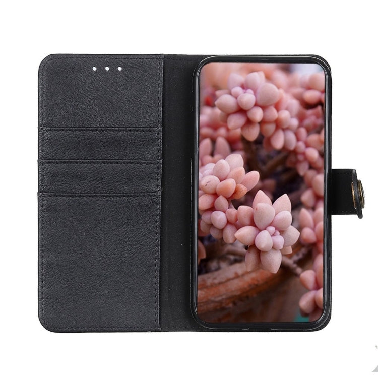 For Redmi Note 14 4G 163.25mm KHAZNEH Cowhide Texture Horizontal Flip Leather Phone Case