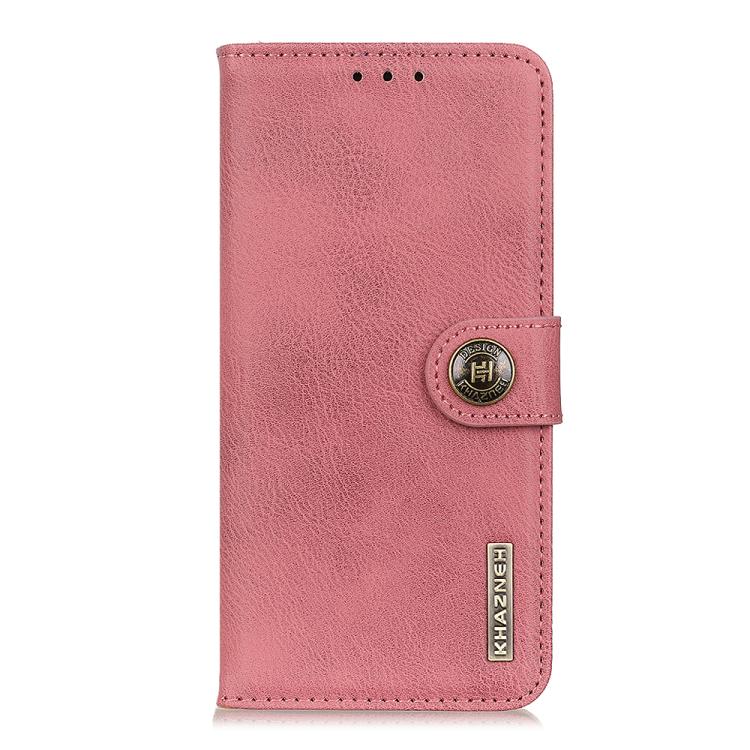 For Redmi Note 14 4G 164.84mm KHAZNEH Cowhide Texture Horizontal Flip Leather Phone Case