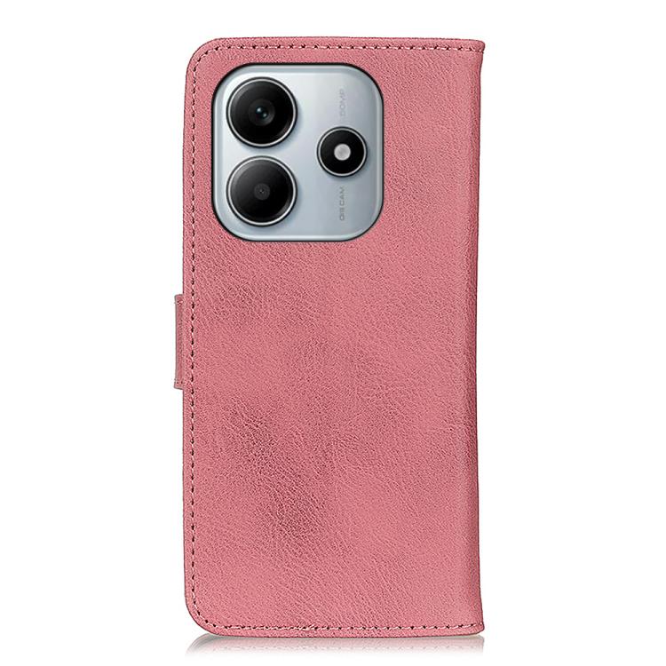 For Redmi Note 14 4G 164.84mm KHAZNEH Cowhide Texture Horizontal Flip Leather Phone Case