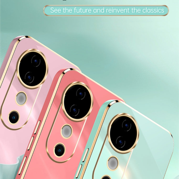 For vivo S19 XINLI Straight Edge 6D Electroplate TPU Phone Case