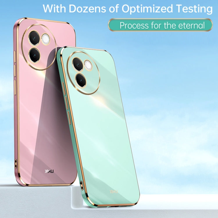 For vivo V30E XINLI Straight Edge 6D Electroplate TPU Phone Case
