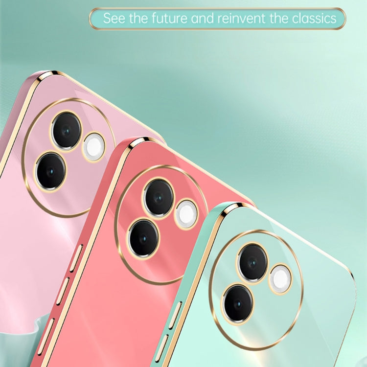 For vivo V30E XINLI Straight Edge 6D Electroplate TPU Phone Case