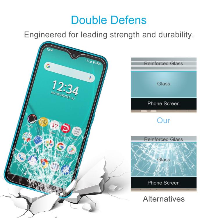 For Fujitsu Arrows We3 10pcs 0.26mm 9H 2.5D Tempered Glass Film