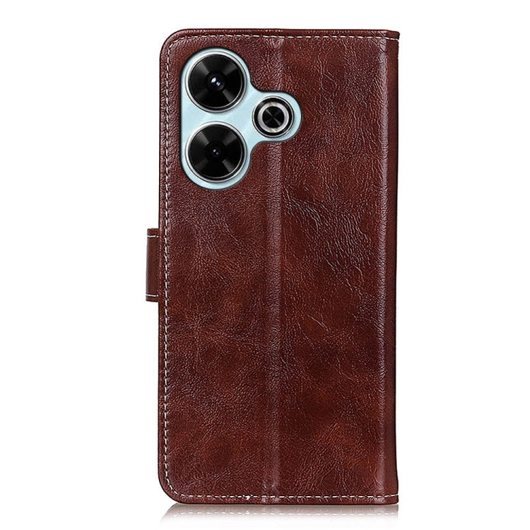 For Xiaomi Redmi 13 4G Retro Crazy Horse Texture Leather Phone Case