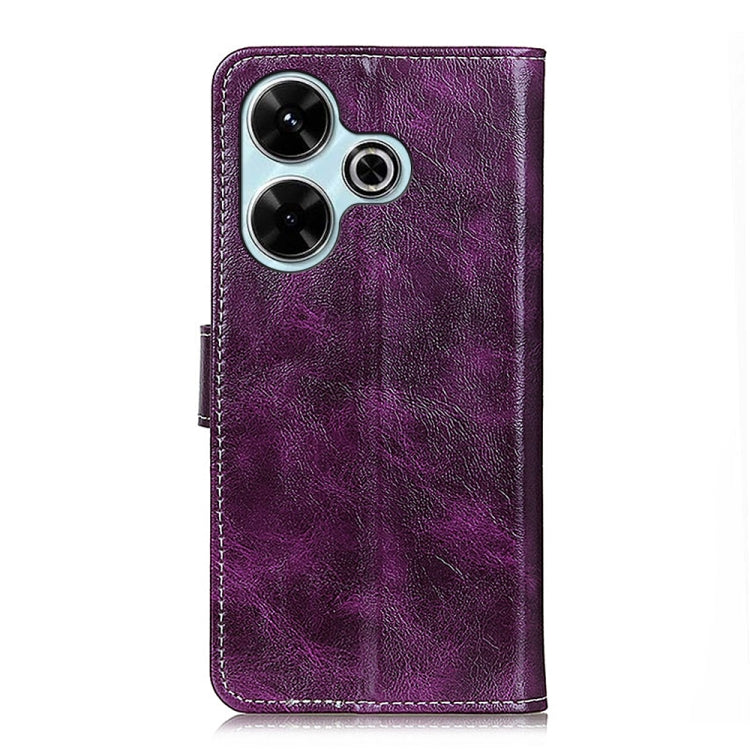 For Xiaomi Redmi 13 4G Retro Crazy Horse Texture Leather Phone Case