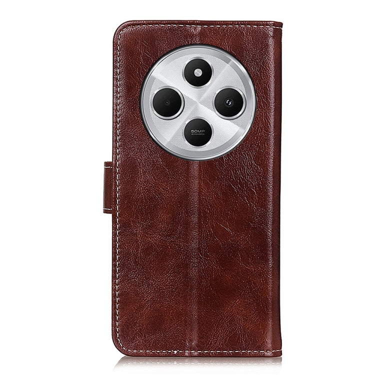 For Redmi 14C 4G Retro Crazy Horse Texture Leather Phone Case