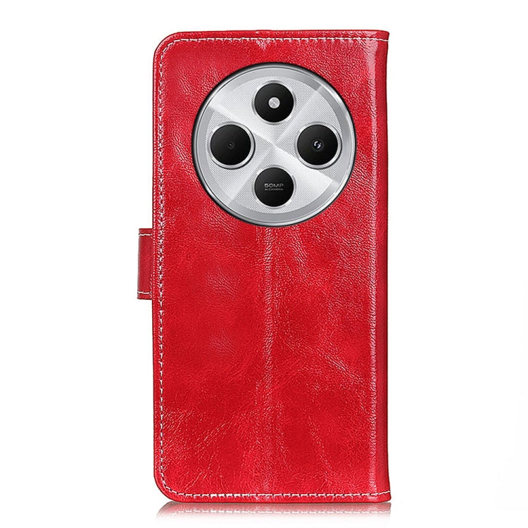 For Redmi 14C 4G Retro Crazy Horse Texture Leather Phone Case