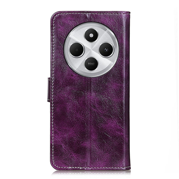 For Redmi 14C 4G Retro Crazy Horse Texture Leather Phone Case