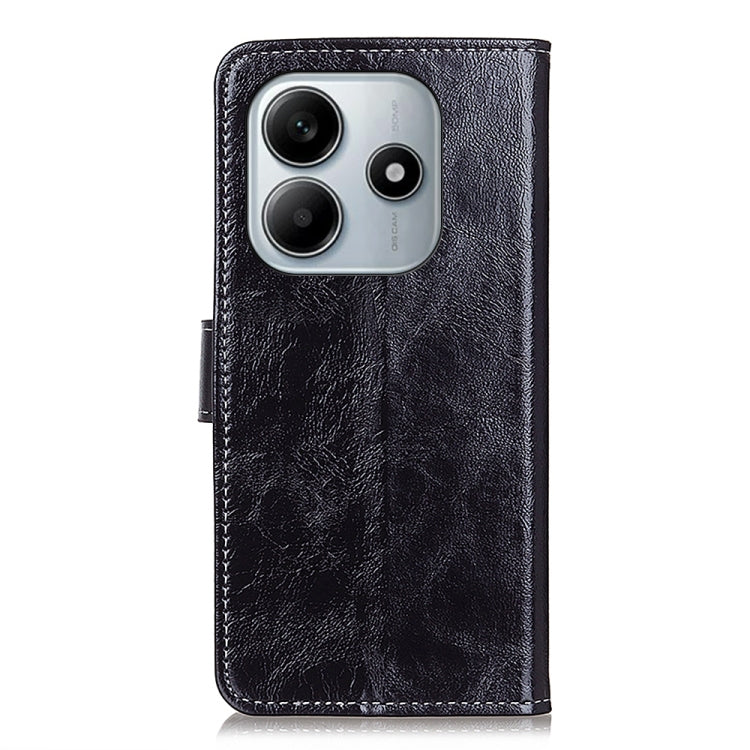 For Redmi Note 14 4G 163.25mm Retro Crazy Horse Texture Leather Phone Case
