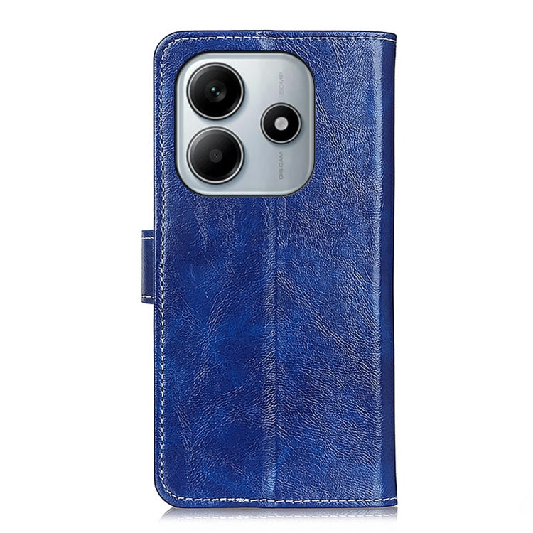 For Redmi Note 14 4G 163.25mm Retro Crazy Horse Texture Leather Phone Case