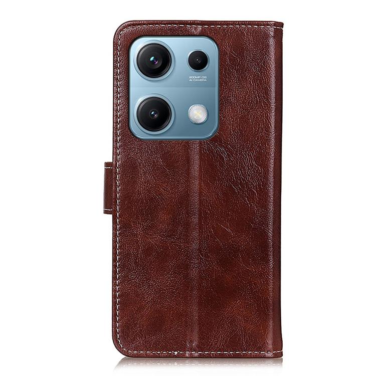 For Redmi Note 14S 4G Retro Crazy Horse Texture Leather Phone Case
