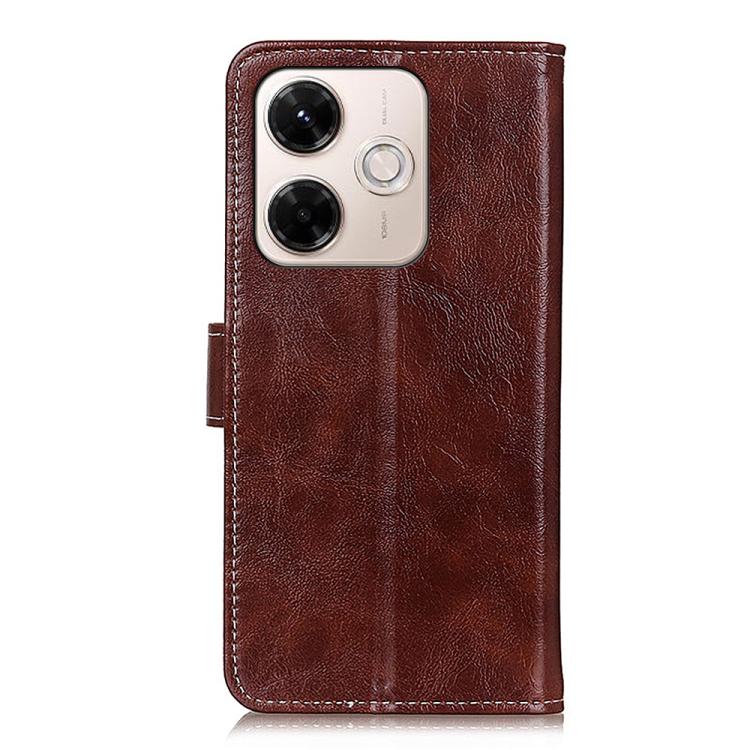 For Redmi 13x Retro Crazy Horse Texture Leather Phone Case