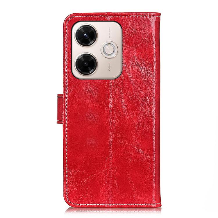 For Redmi 13x Retro Crazy Horse Texture Leather Phone Case