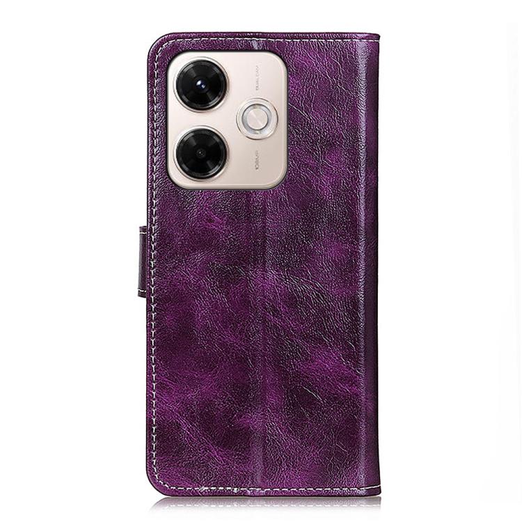 For Redmi 13x Retro Crazy Horse Texture Leather Phone Case