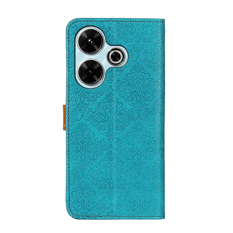For Xiaomi Redmi 13 4G European Floral Embossed Leather Phone Case