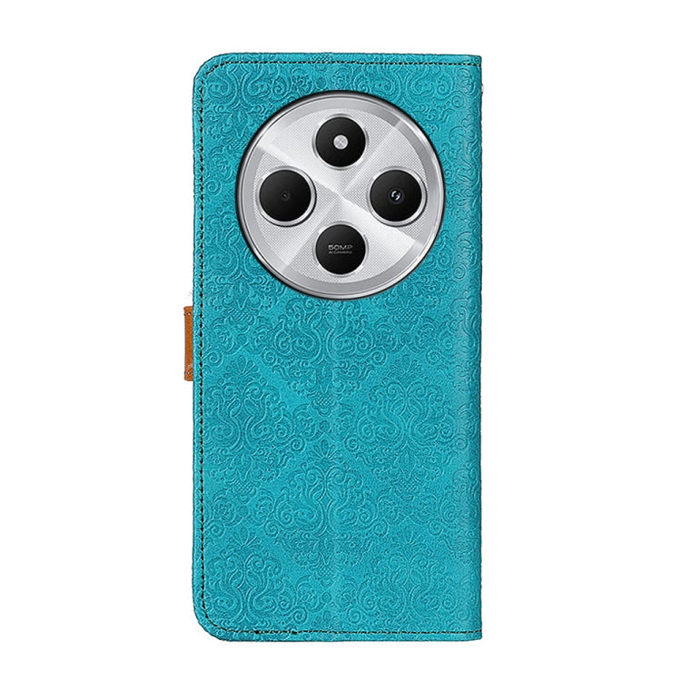 For Redmi 14C 4G European Floral Embossed Leather Phone Case