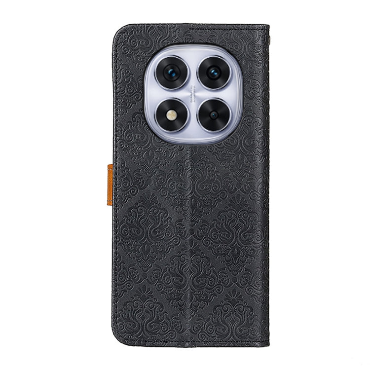 For Redmi Note 14 Pro 4G European Floral Embossed Leather Phone Case
